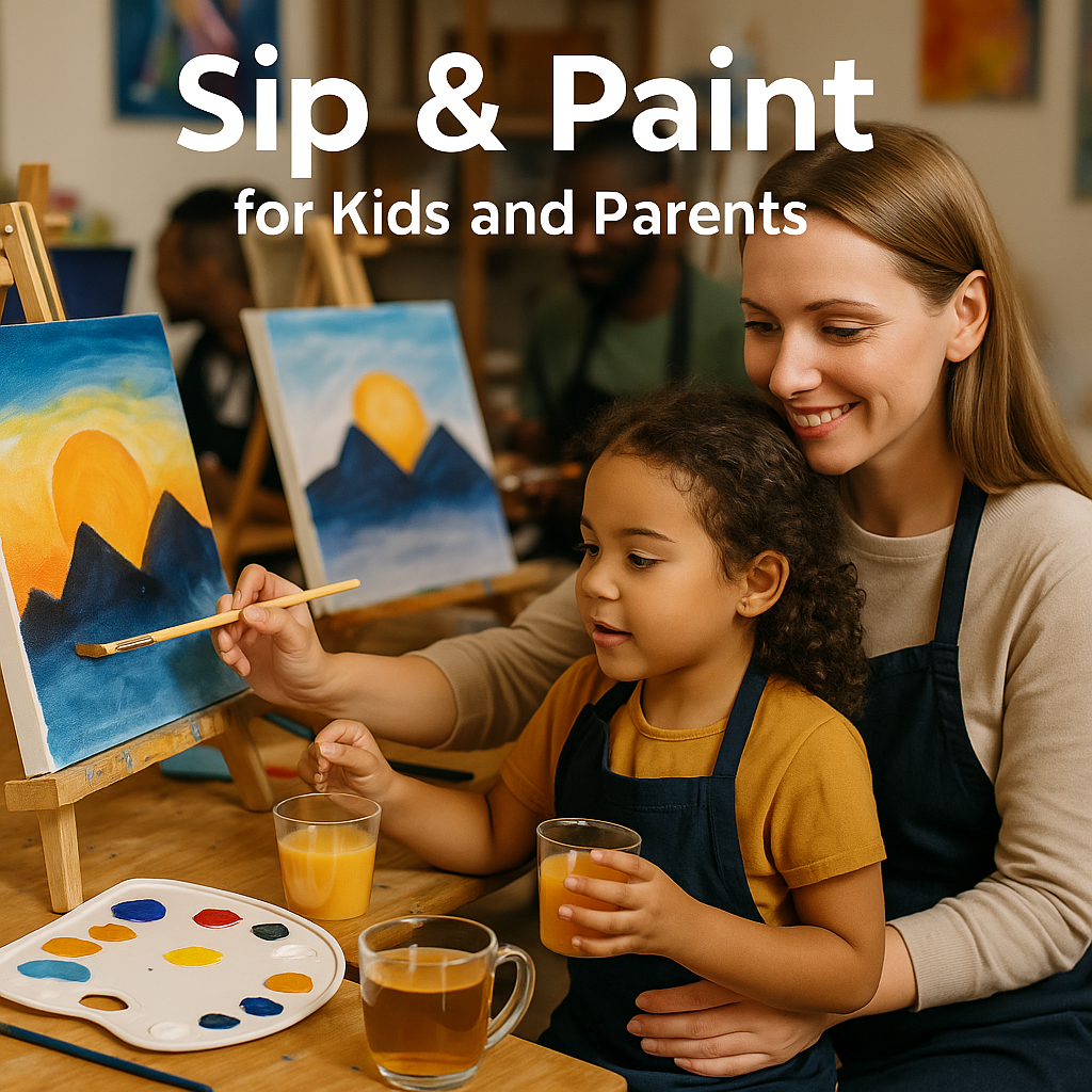 sip & paint for kids and parents